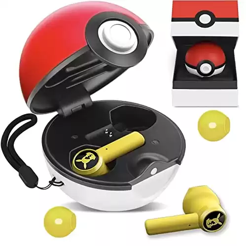 Bluetooth Wireless Earbuds with Pokeball Charging Case