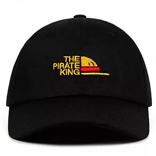 The Pirate King Dad Hat Embroidery Luffy Hat One Piece Baseball Cap Anime Fan Hats